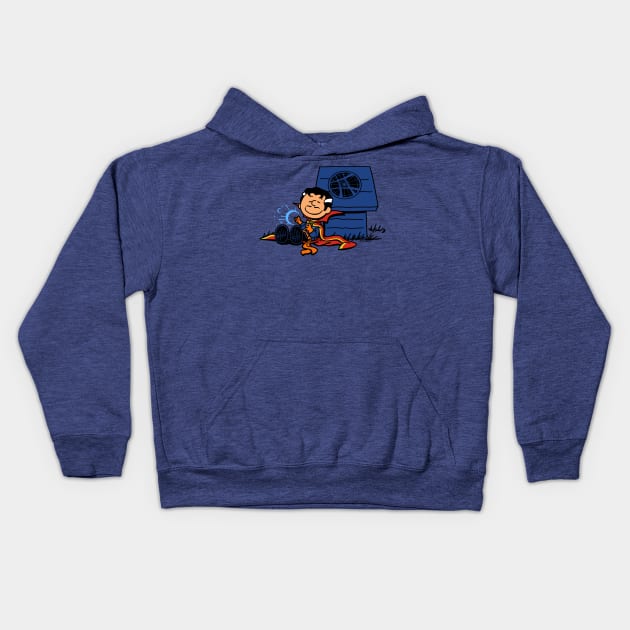 Cute Doctor Sorcerer Superhero Parody Mashup Kids Hoodie by BoggsNicolas